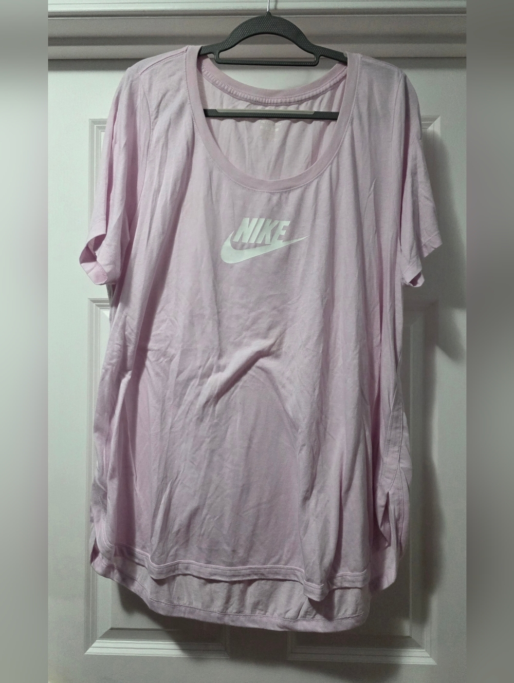 Nike Light Lavender Scoop Neck Logo Tee